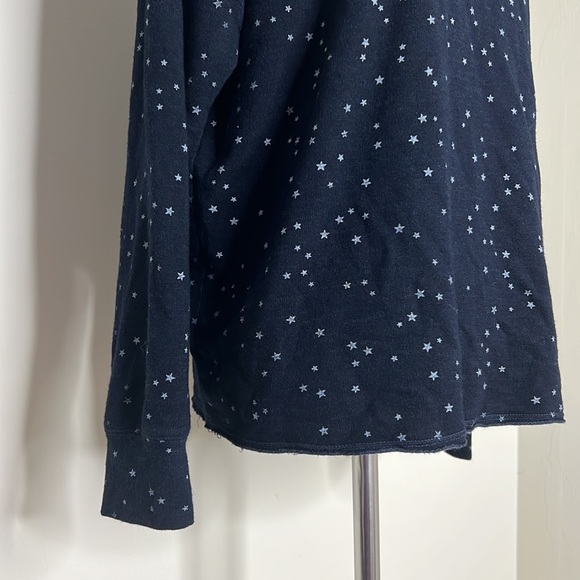 SUNDRY Women's Stars Raw Edge Hoodie 0= XS - Picture 5 of 10